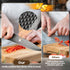7-teiliges Profi Küchenmesser Set | 420 Edelstahl Messerblock & Schärfer